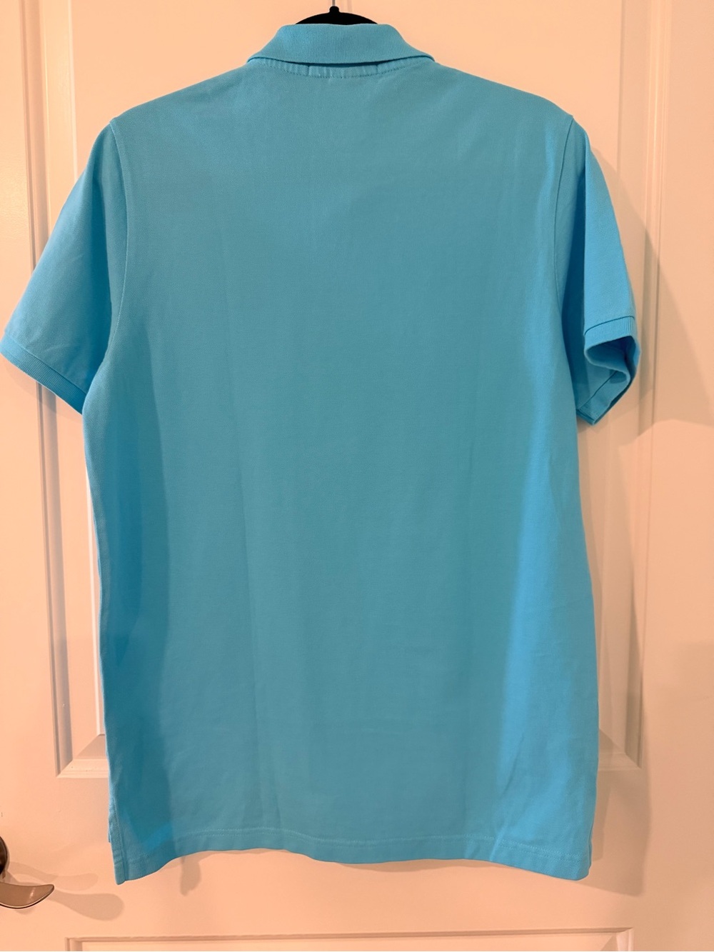 U.S. Polo Assn Men’s Medium Aqua Blue 100% Cotton Pique Polo Shirt - Picture 4 of 6